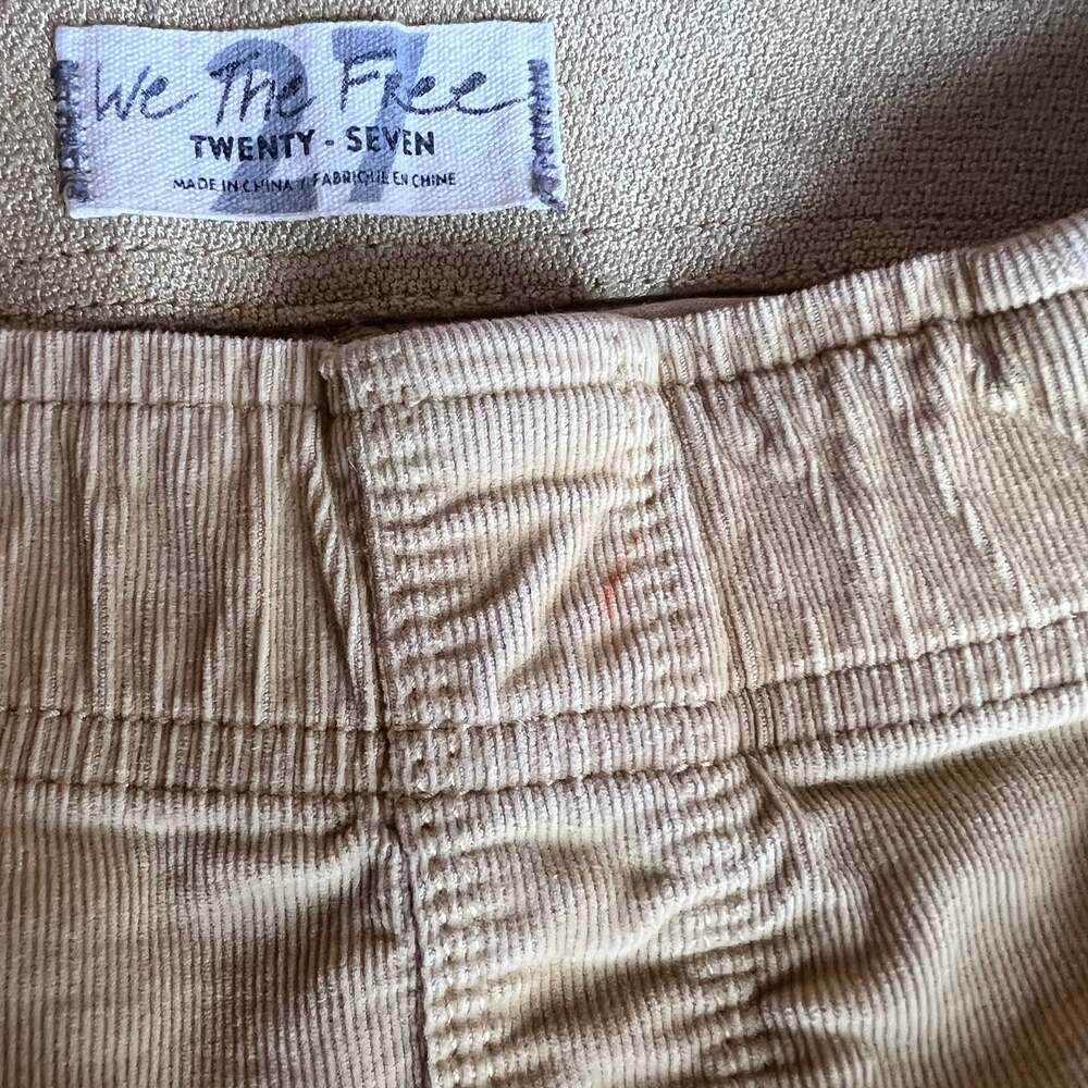 We The Free West Coast Relaxed Flare Corduroy in tye dye gold  27 - Picture 9 of 9